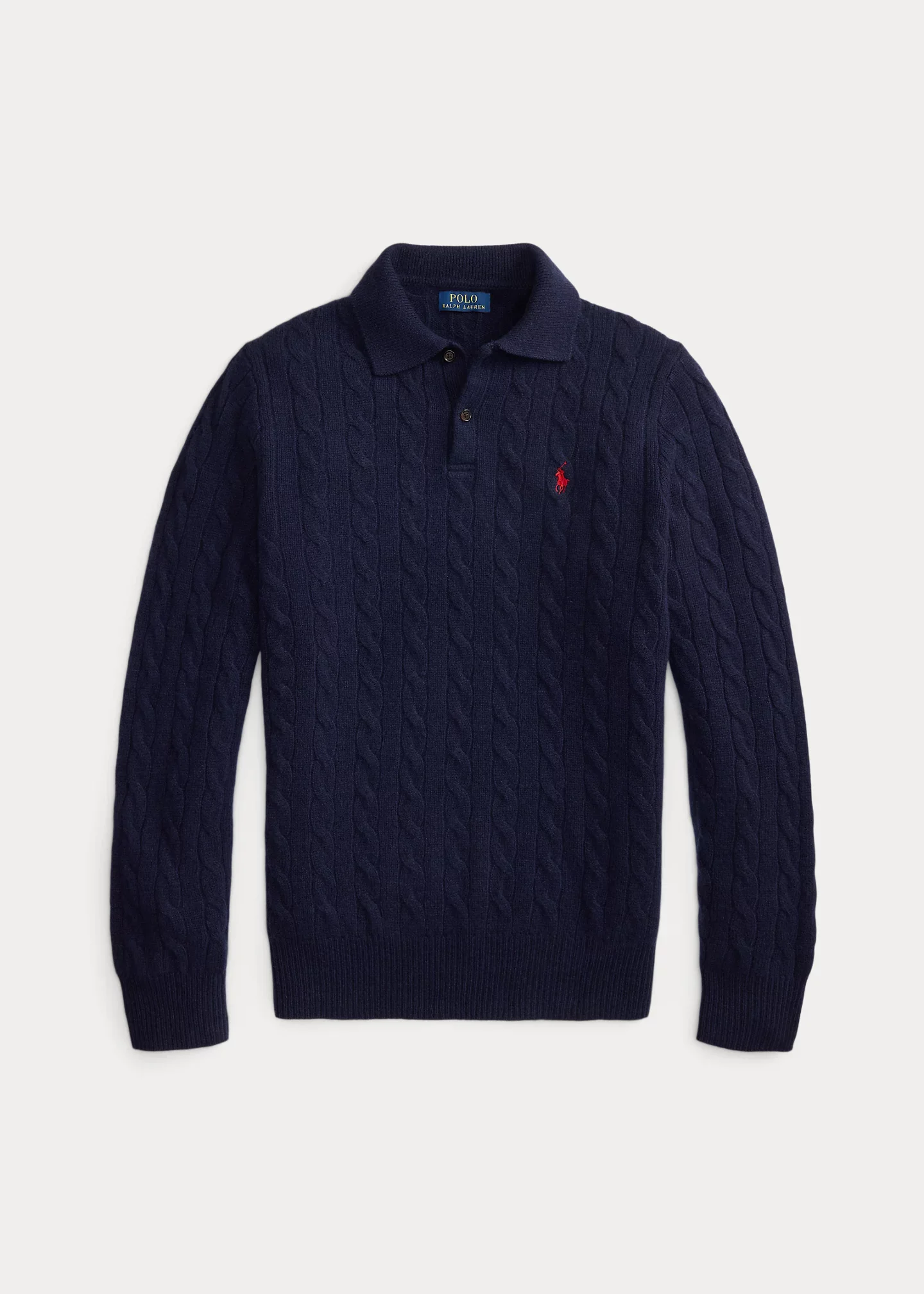 Cable-Knit Wool-Cashmere Sweater - 1