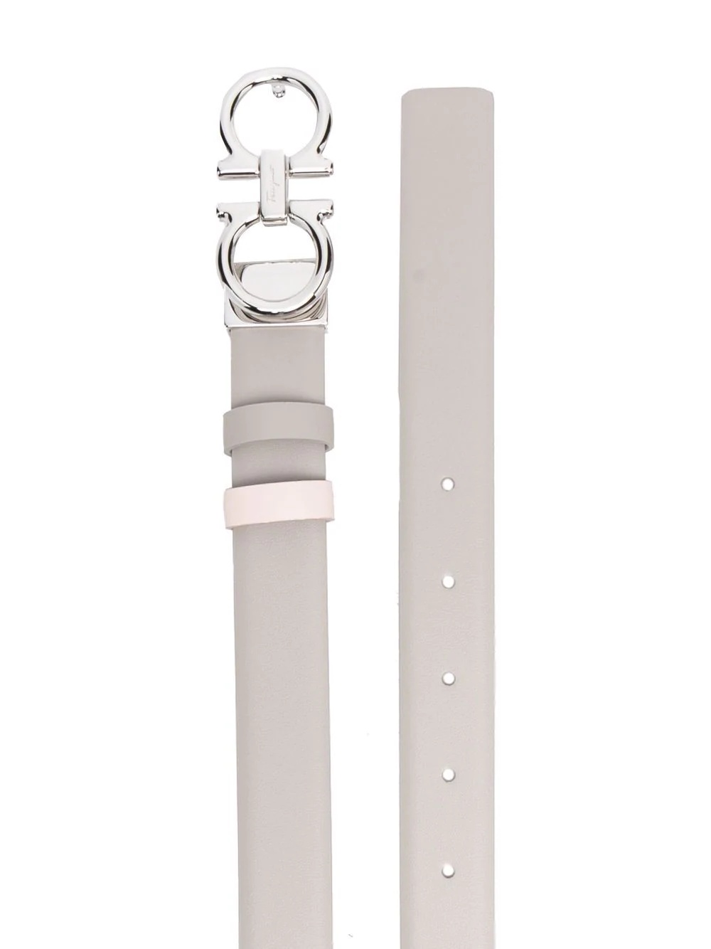 Donna logo-buckle leather belt - 2