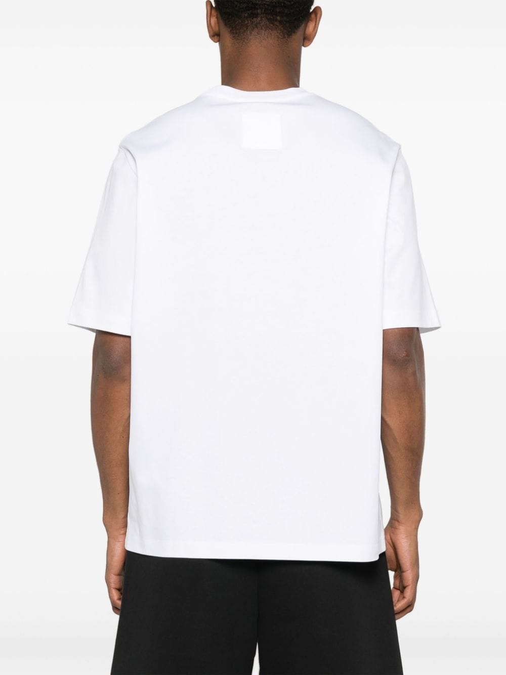 logo-embroidered cotton T-shirt - 4