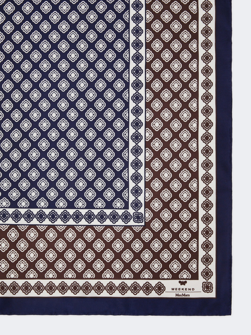 WEEKEND Max Mara Printed silk foulard - MUD outlook