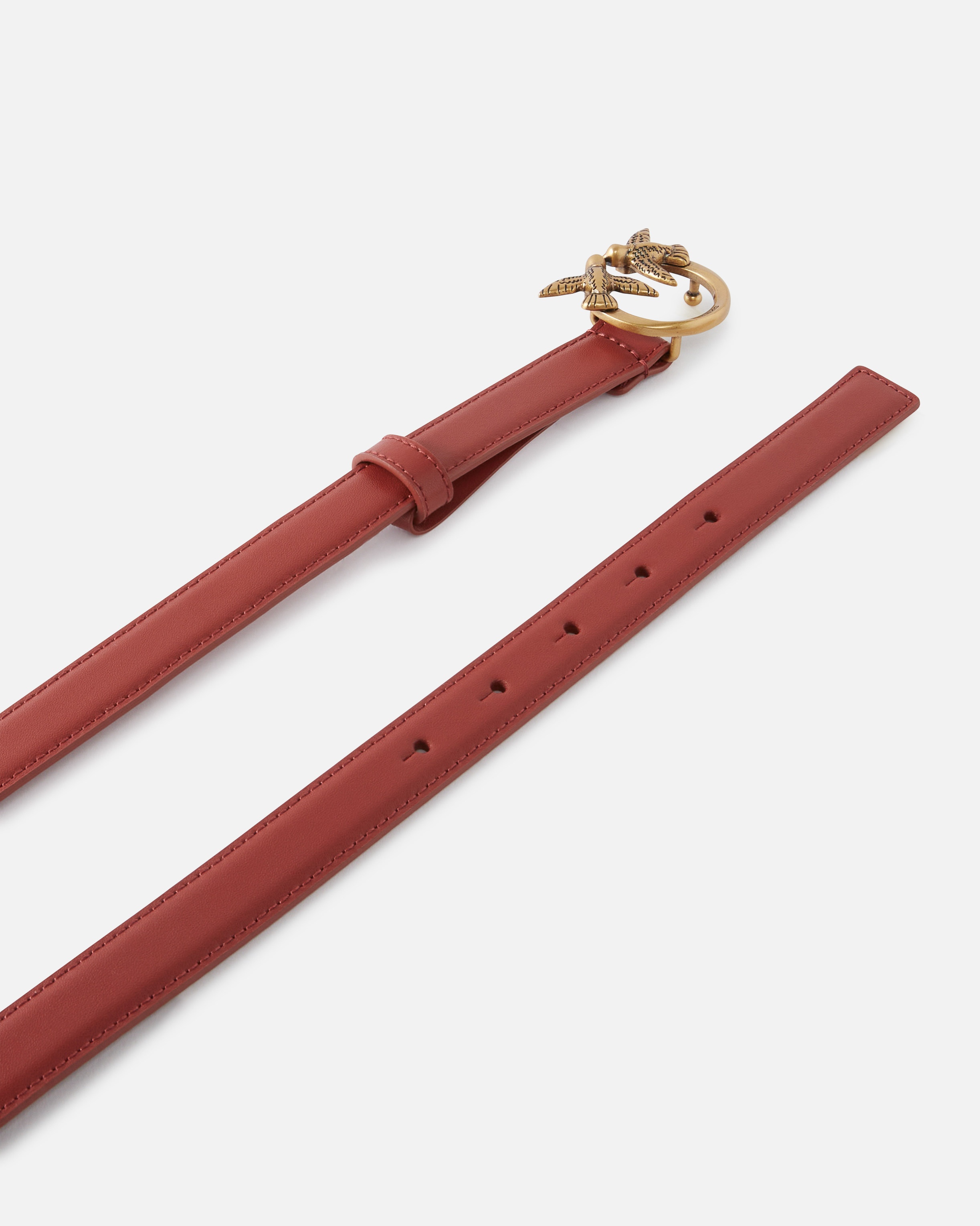 LOVE BIRDS THIN LEATHER BELT 2CM - 3