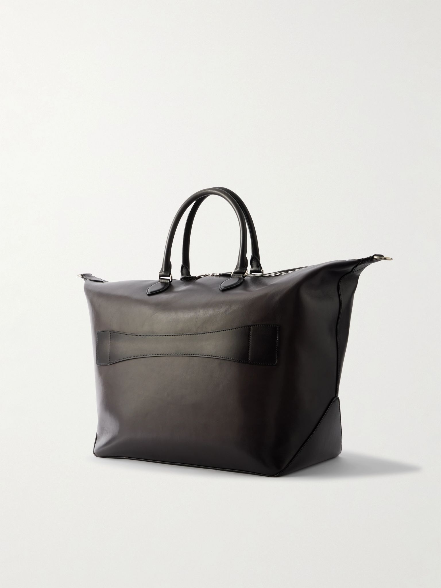 Toujours Scritto Venezia Leather Weekend Bag Black - 3