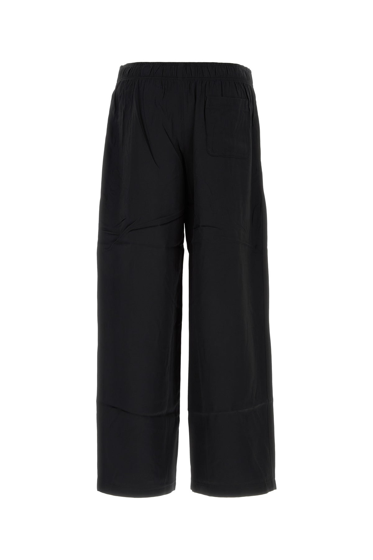 Black twill Leisure wide-leg pant - 2