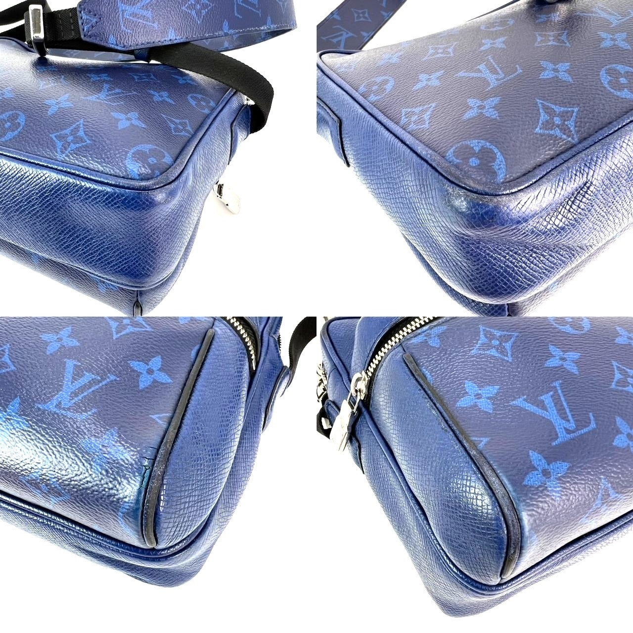 LOUIS VUITTON Taigarama Outdoor Blue Messenger Bag - 5