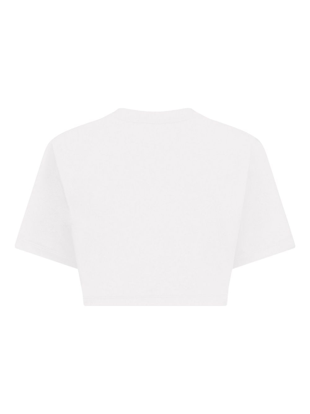 crystal-embellished cropped t-shirt - 2