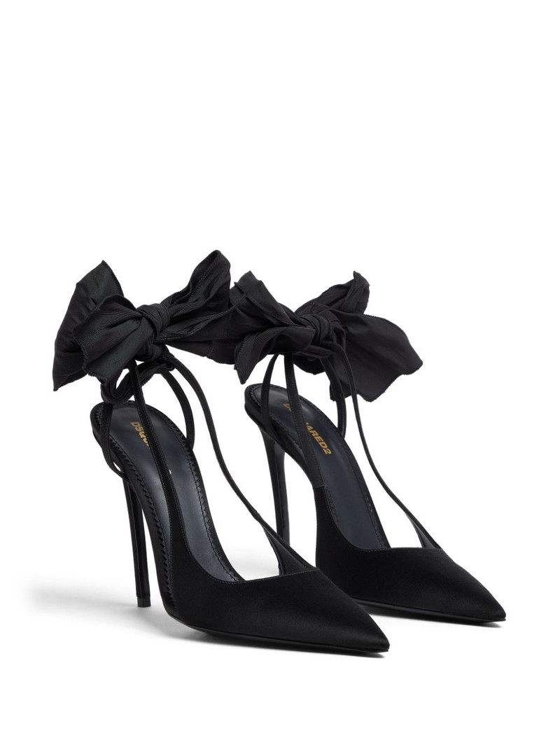 DSQUARED2 110mm bow-embellished pumps outlook