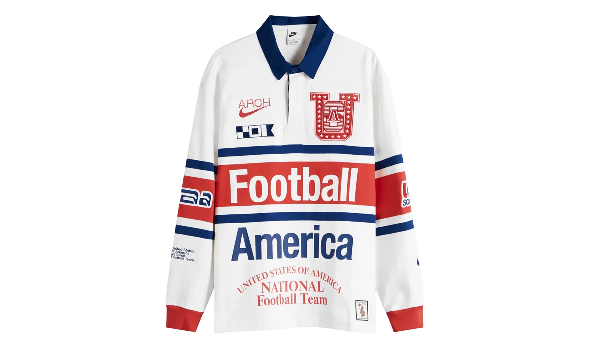 USMNT Rugby Longsleeve "Virgil Abloh Archive - White" IM3227 100 - 1