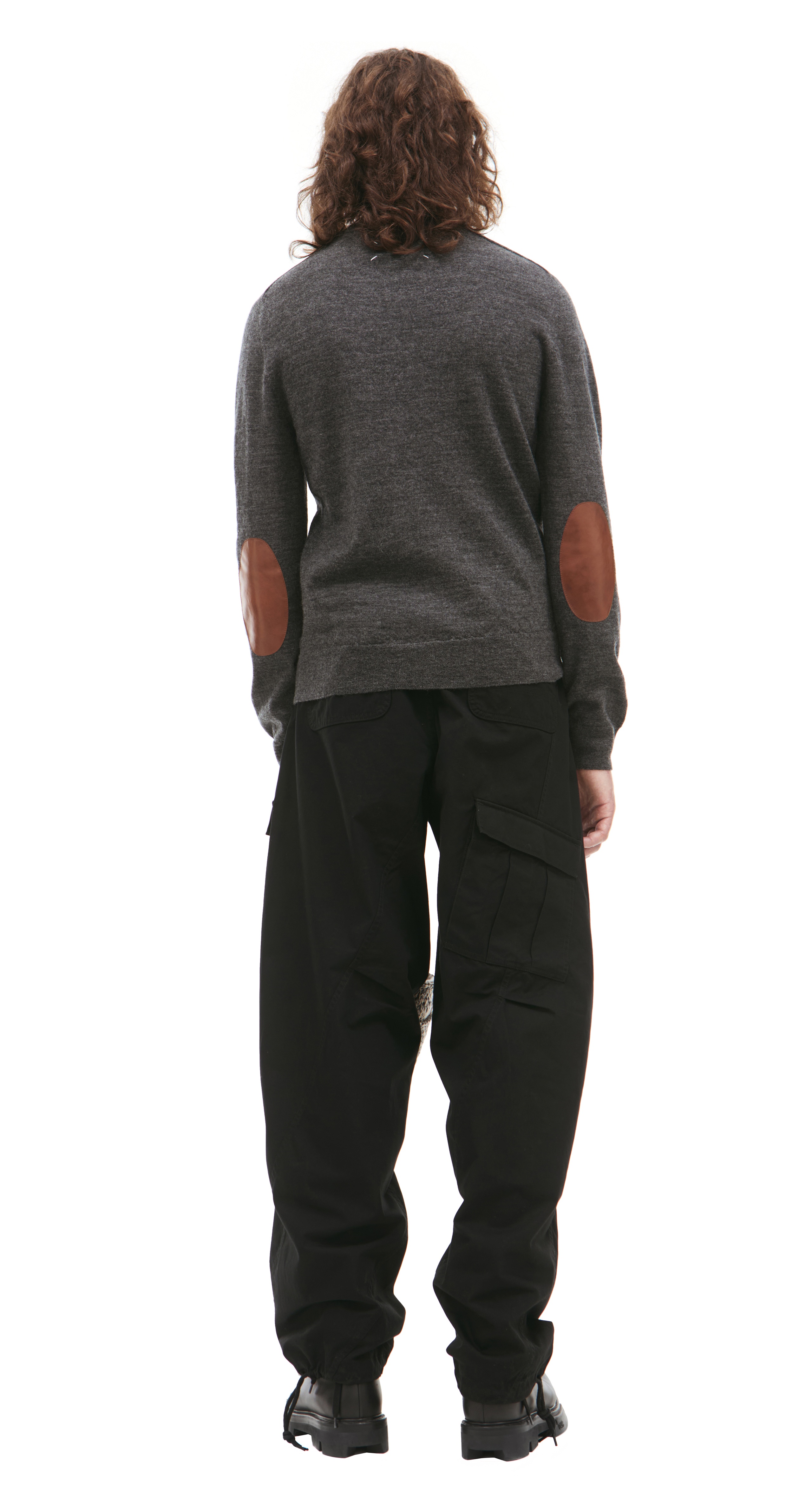 GRAY WOOL SWEATER - 3