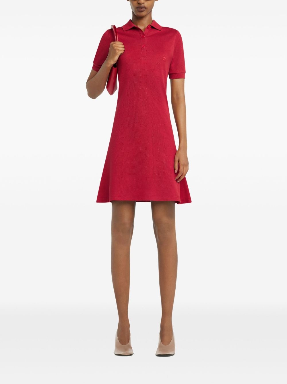 polo-collar mini dress - 2