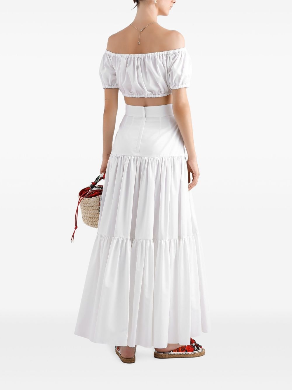 ruched crop top - 3