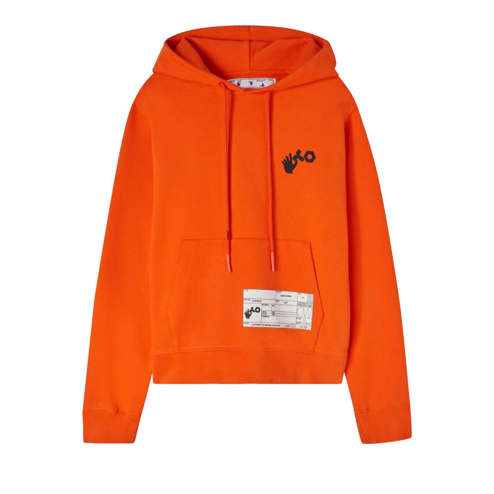 Off-White x Teenage Engineering Crossover Logo Hoodie 'Orange' - 1