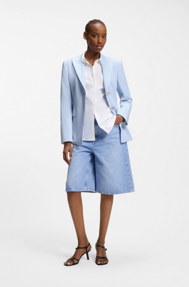 HUGO REGULAR-FIT BLAZER WITH GOLD-TONE BUTTONS outlook