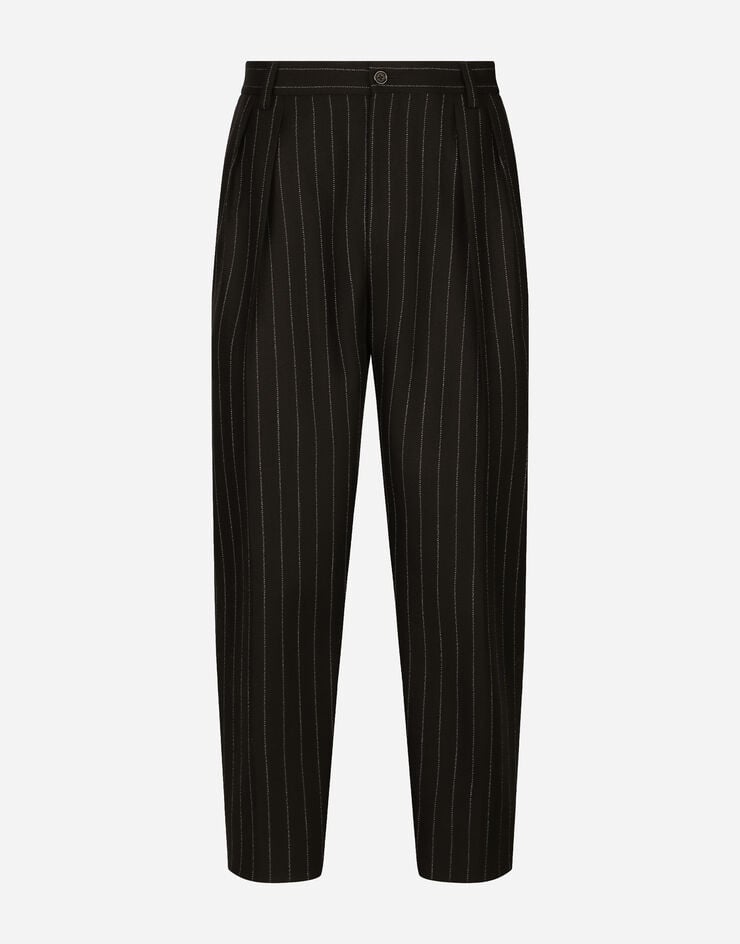 Pinstripe wool pants - 1