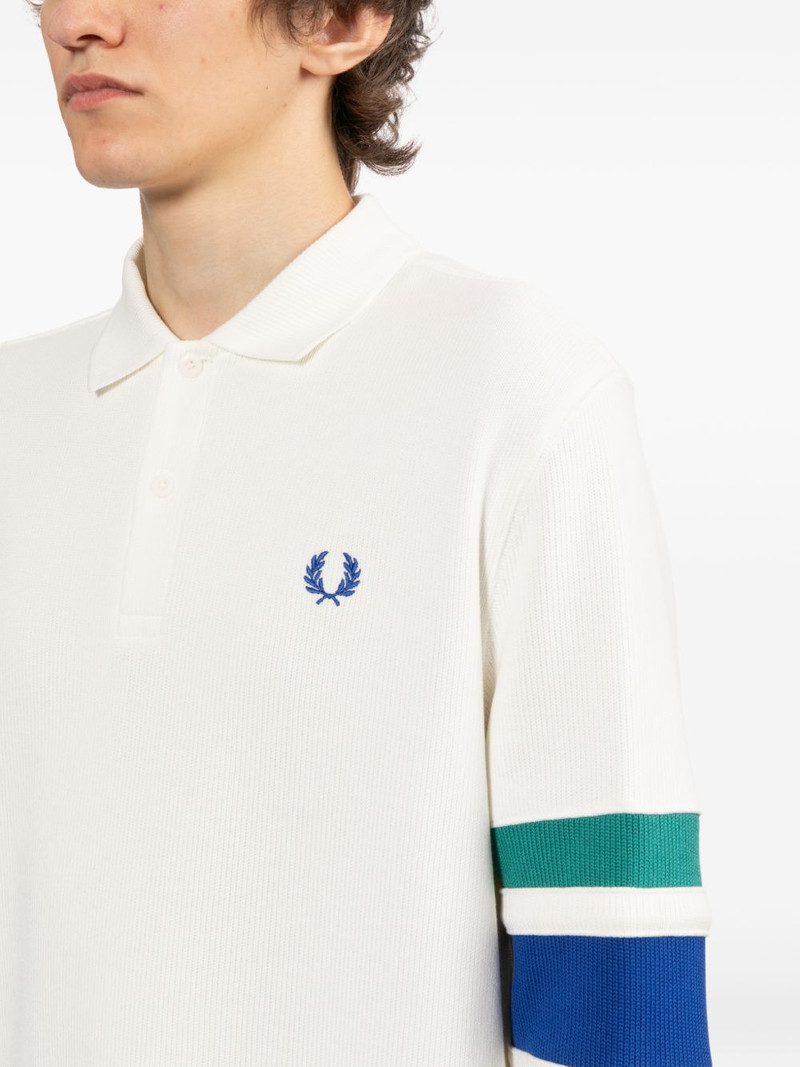 logo-embroidered long-sleeve polo shirt 5
