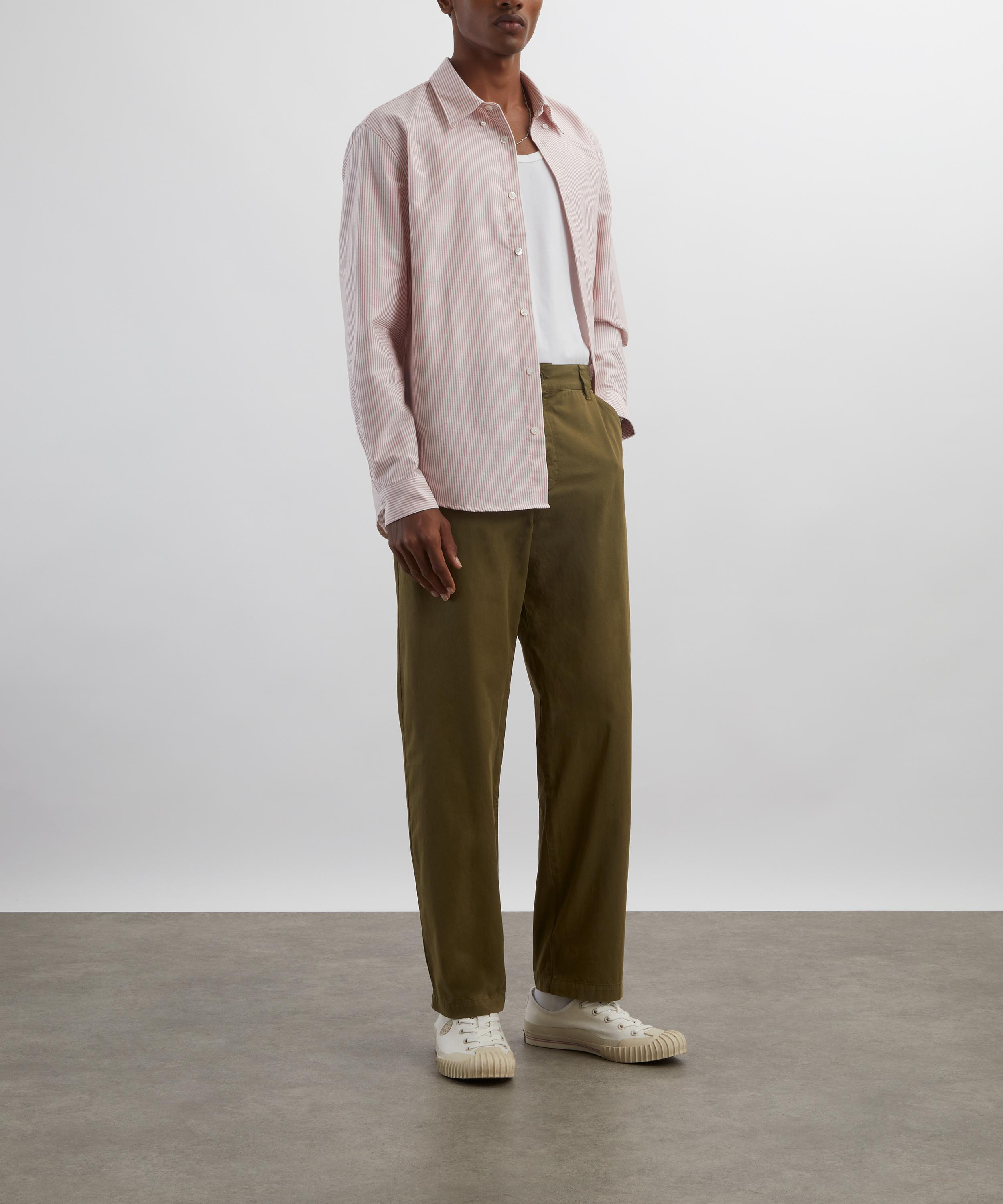 Sage Green Lawrence Cotton Chinos - 2