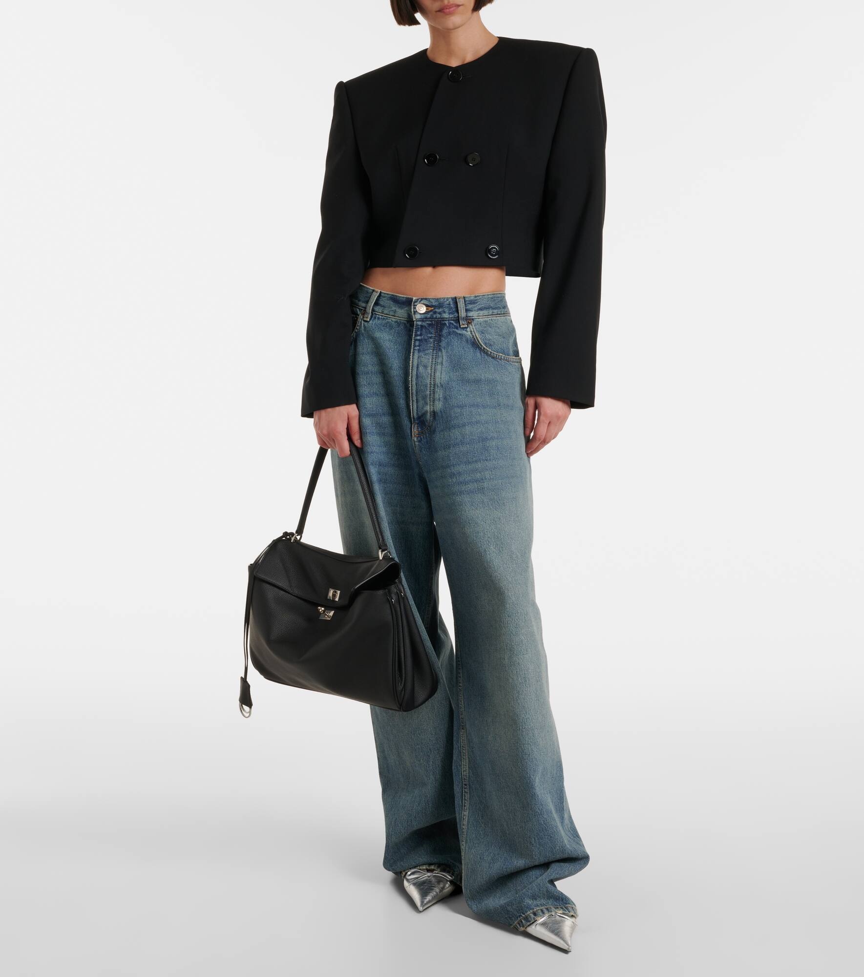 Rodeo Medium leather tote bag - 5