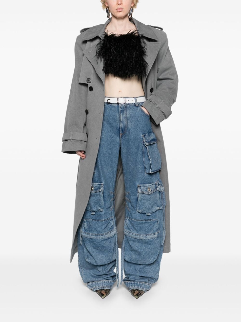 Fern wide-leg cargo jeans - 2