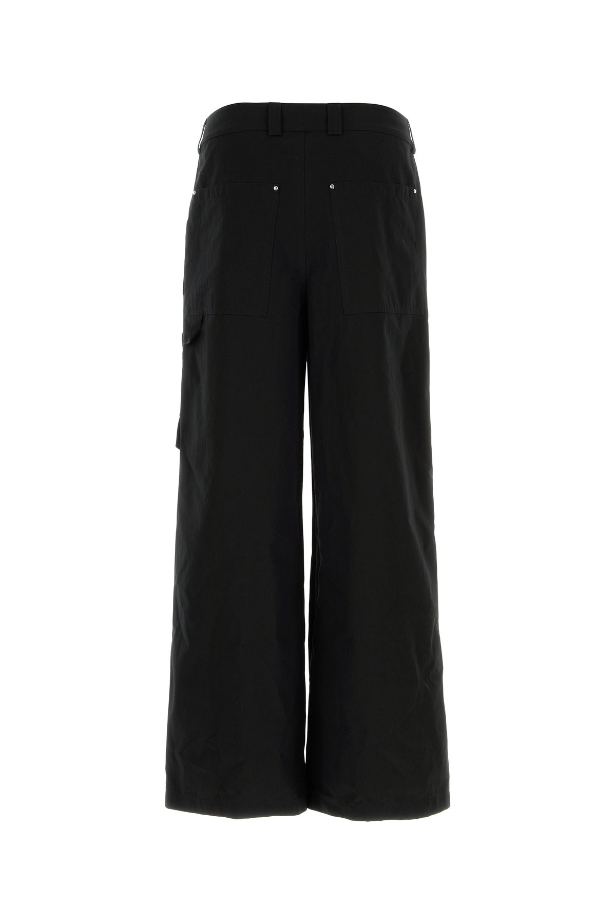 Black cotton cargo pant - 2