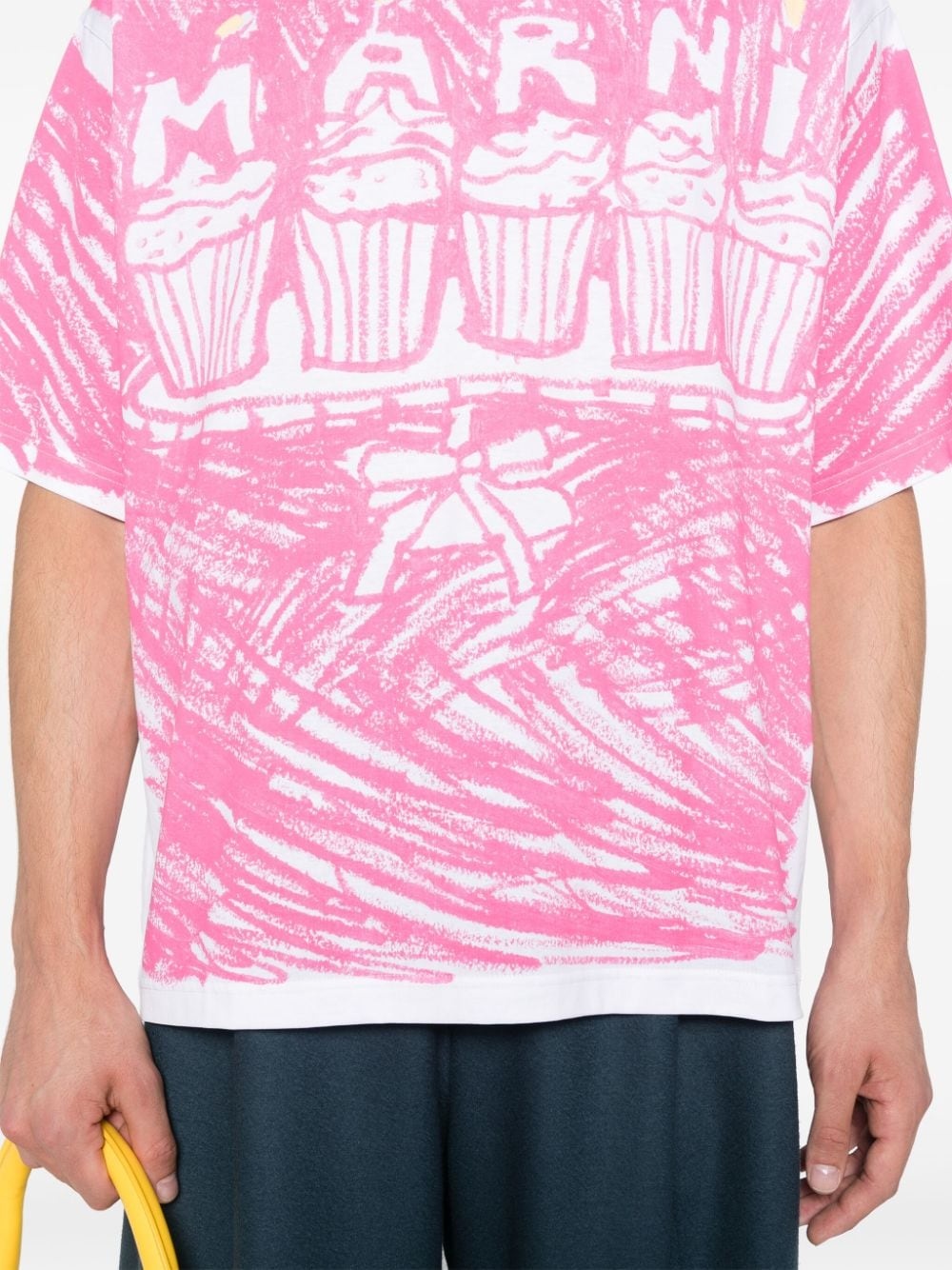 cake-print jersey T-shirt - 5