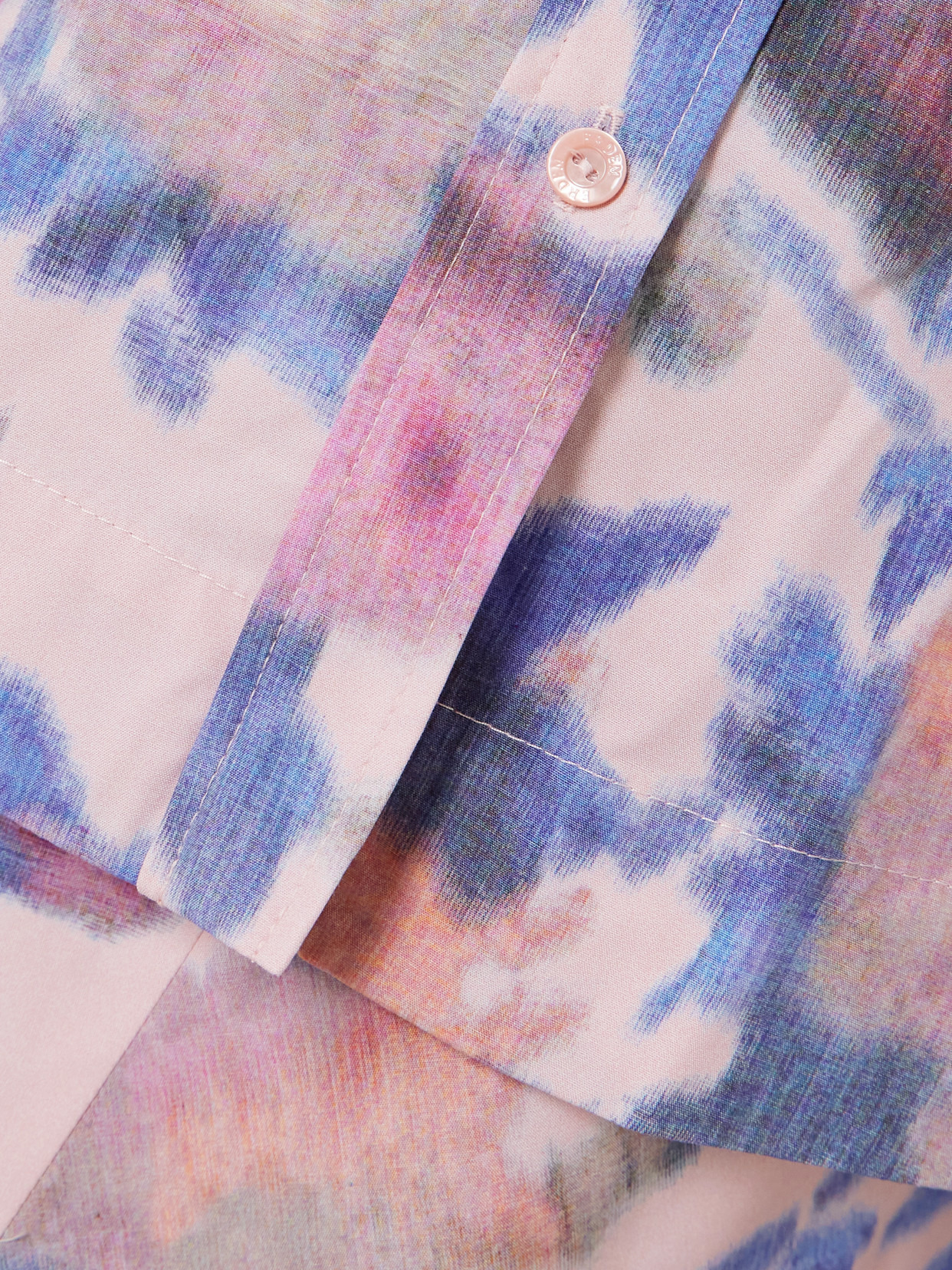 Asymmetric Floral-print Cotton-poplin Mini Shirt Dress - 4