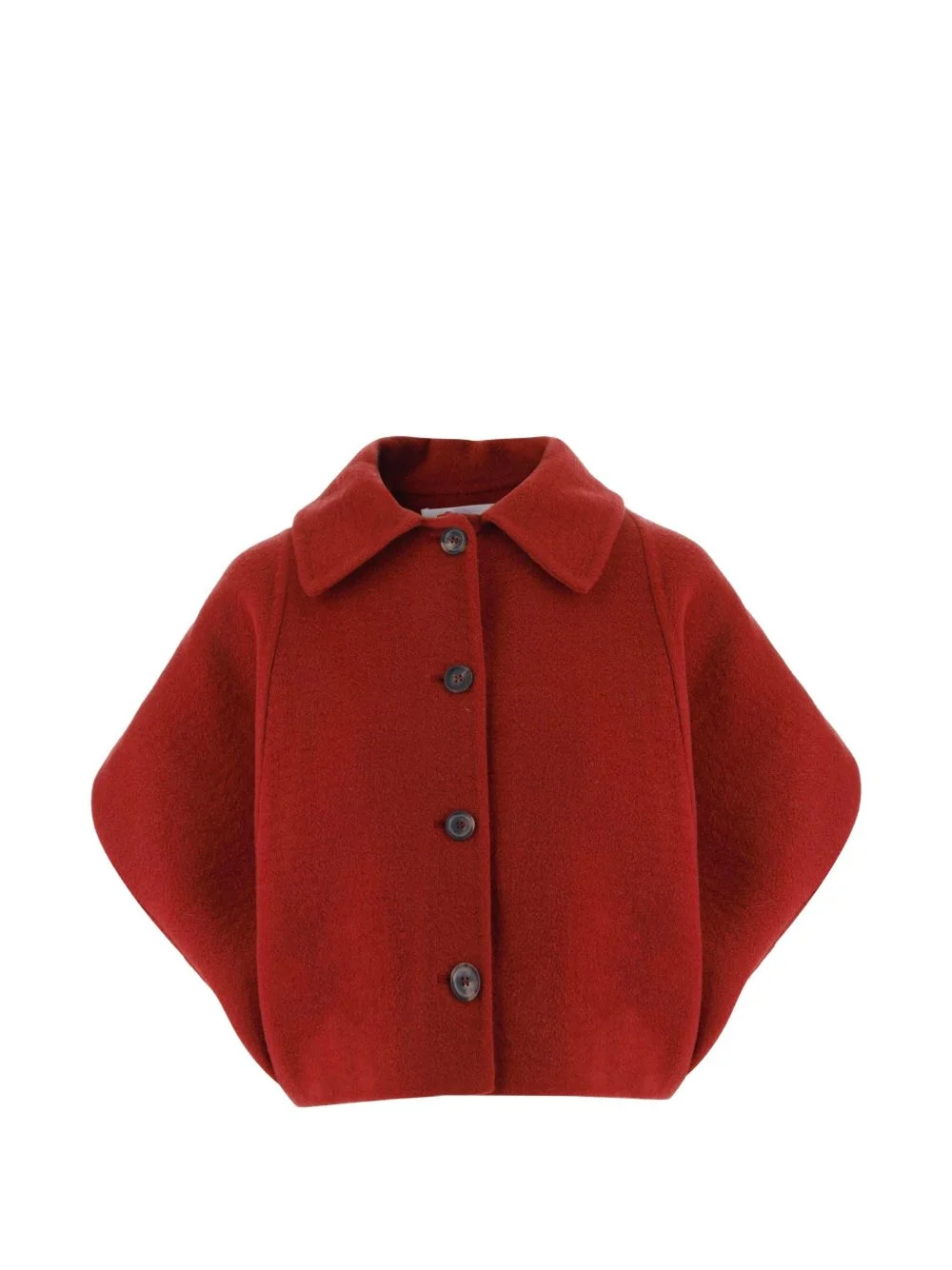 button-up cropped jacket - 1