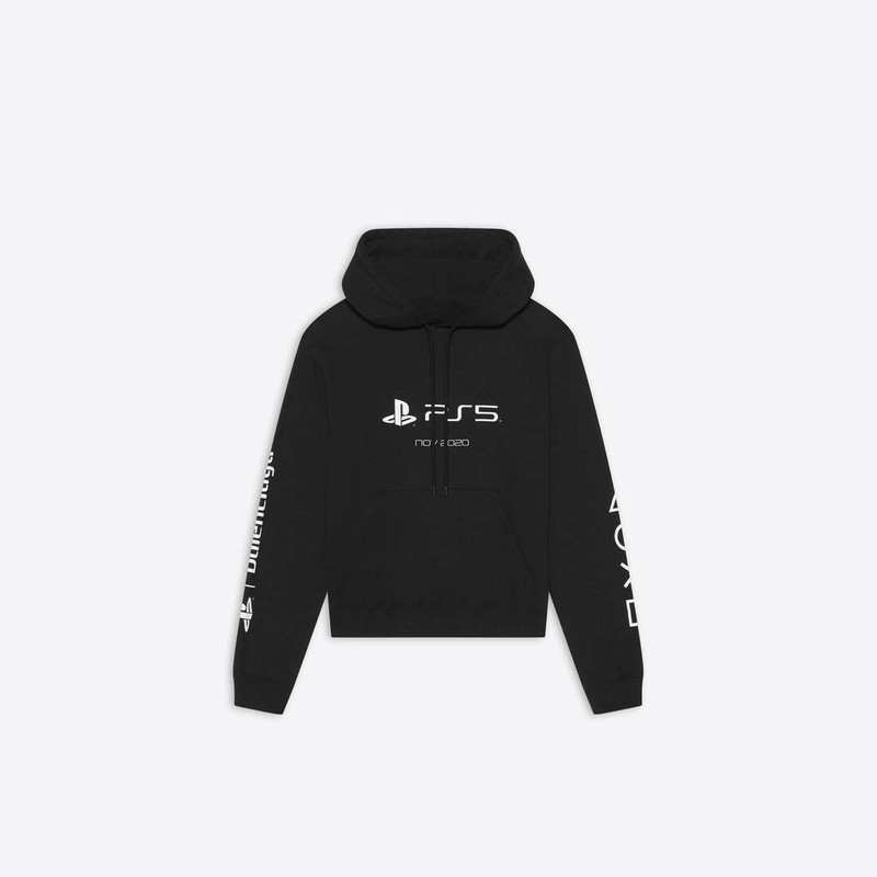 Men's Playstation™ Fitted Hoodie in Black - 1