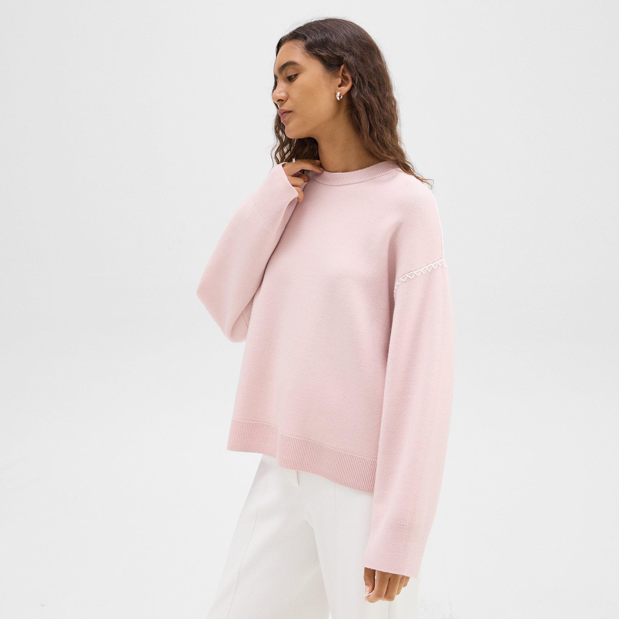 Blanket Stitch Sweater in Merino Wool - 2