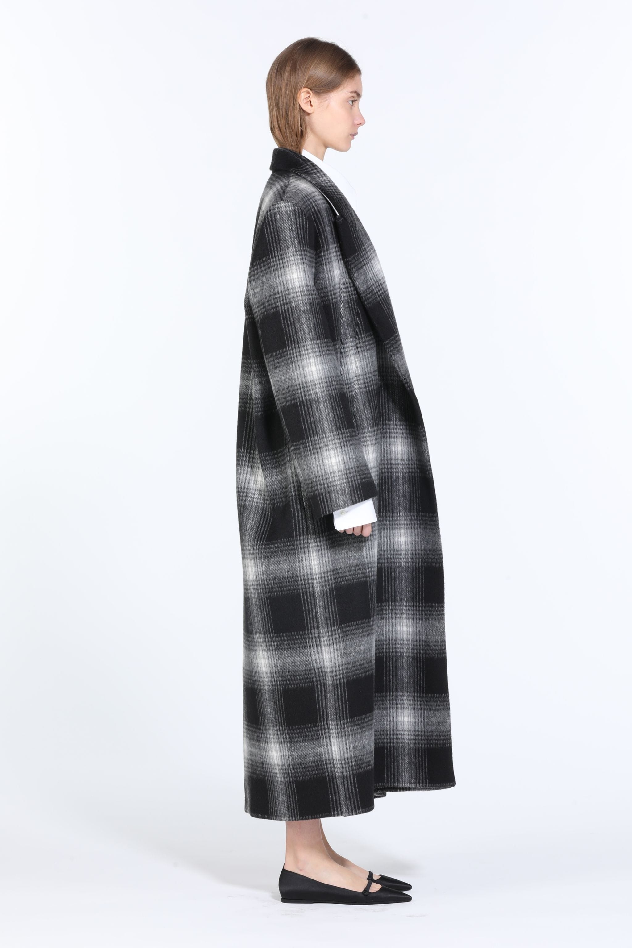 OVERSIZED CHECKED COAT - 3