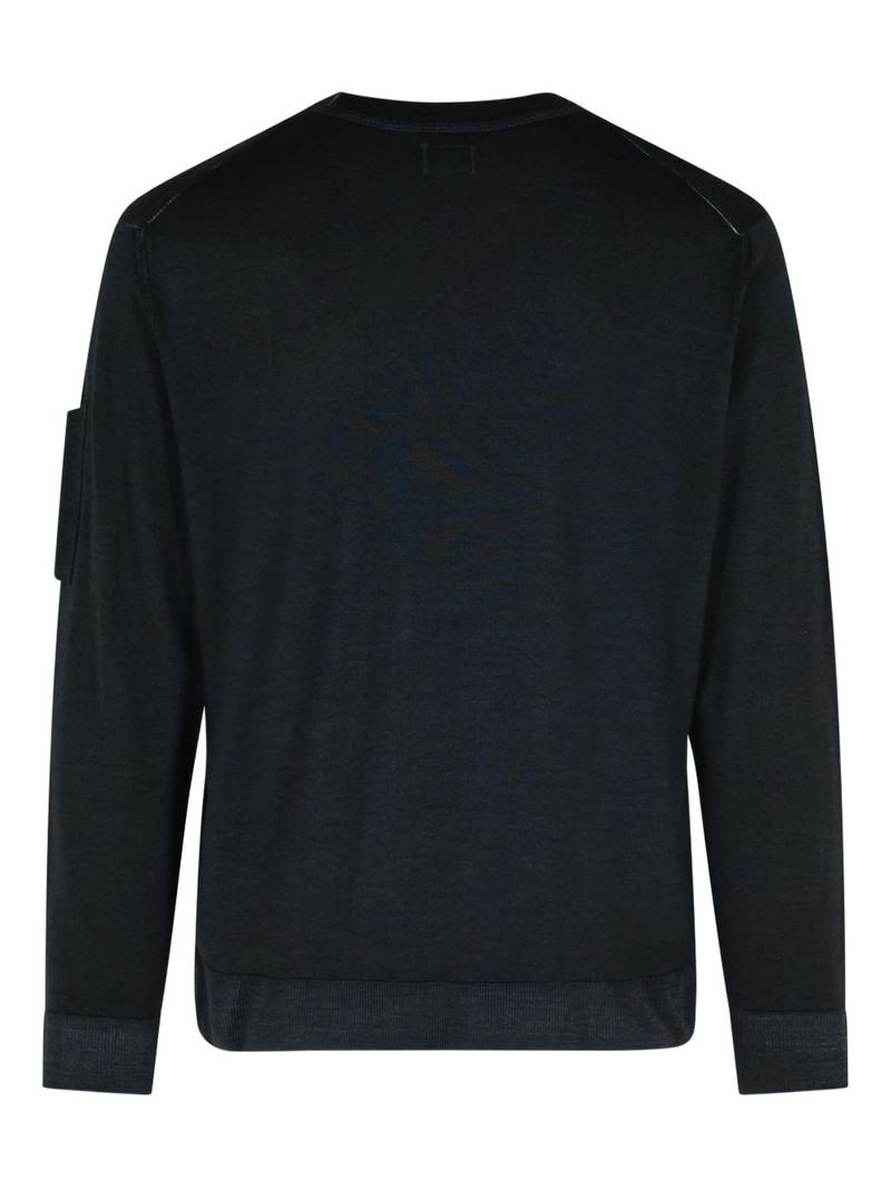 C.P. Company ribbed crew-neck pocket sweater outlook