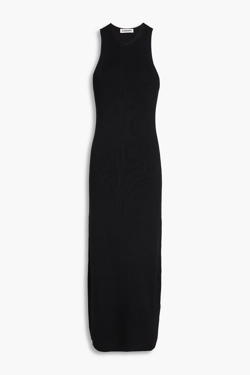 Cutout ribbed wool midi dress - 1