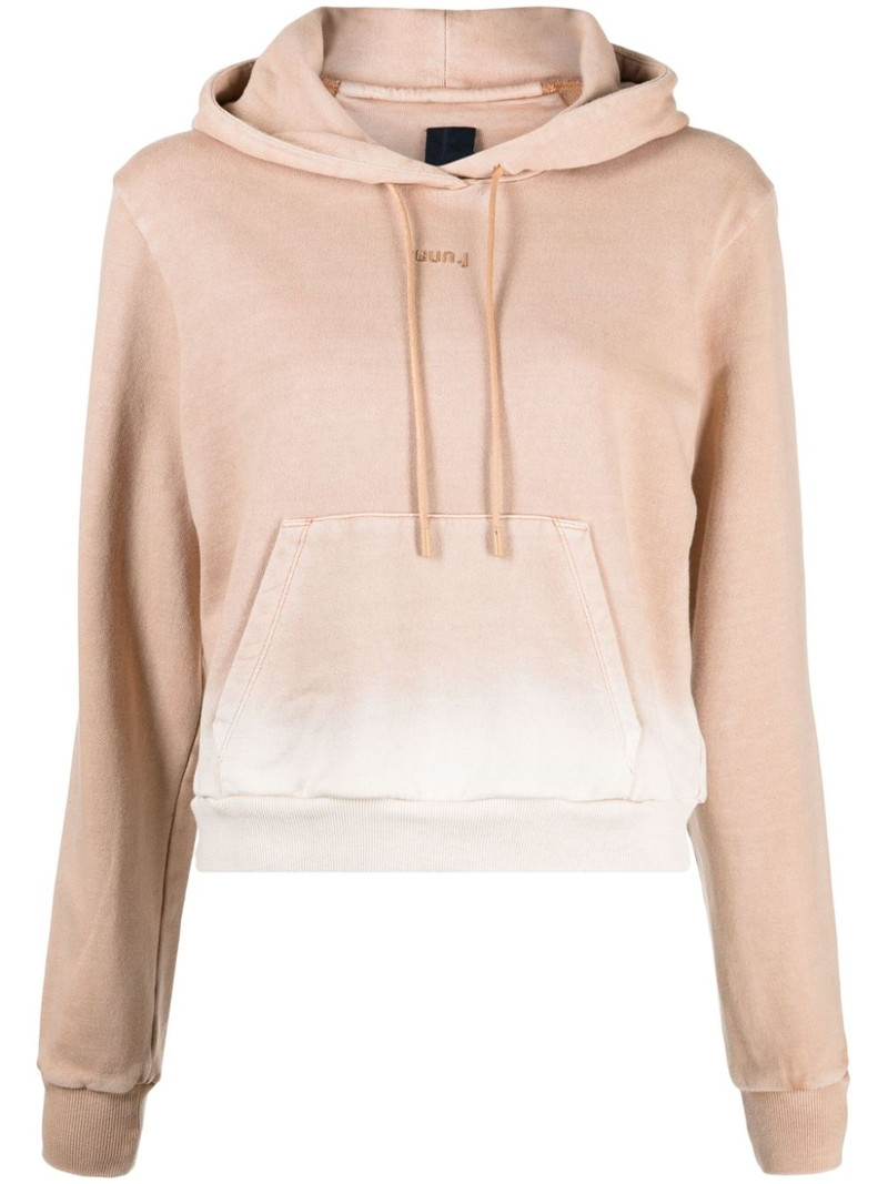 logo-embroidered cotton hoodie 1