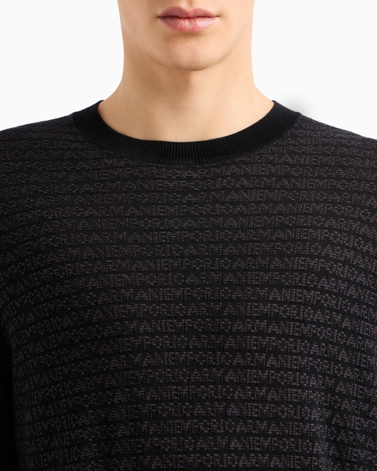 ASV LYOCELL-BLEND JUMPER WITH LETTERING INTARSIA - 5