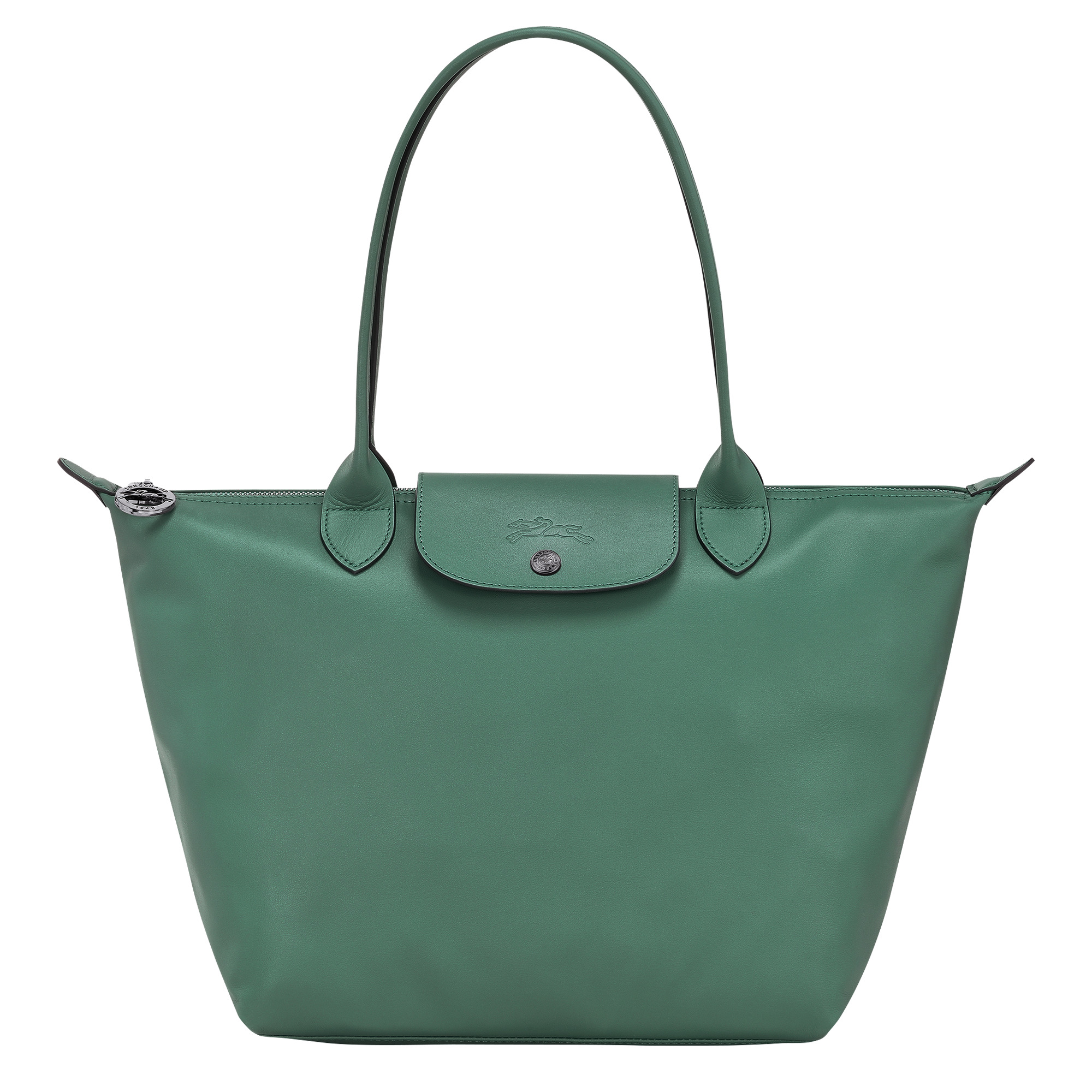 Le Pliage Xtra M Tote bag Sage - Leather - 1