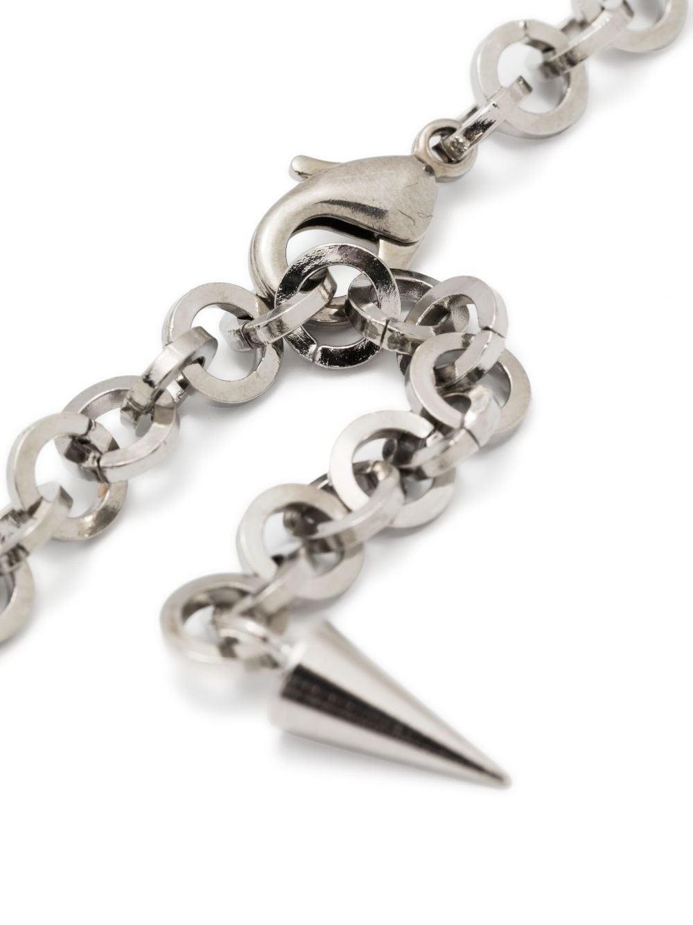 crystal-embellished spike necklace - 3