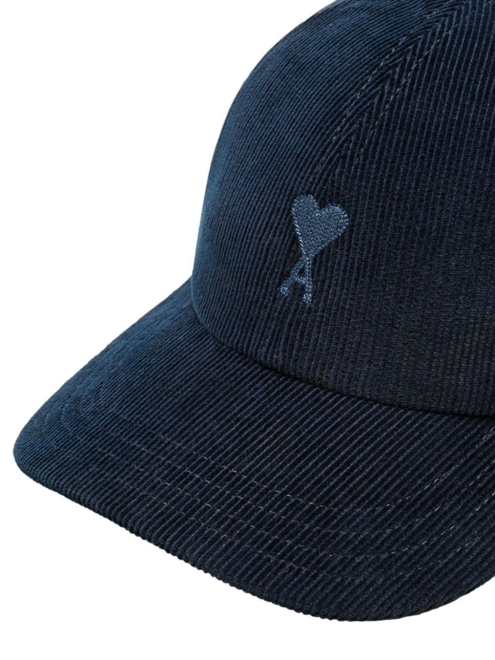 Ami de Coeur embroidery cotton cap - 3