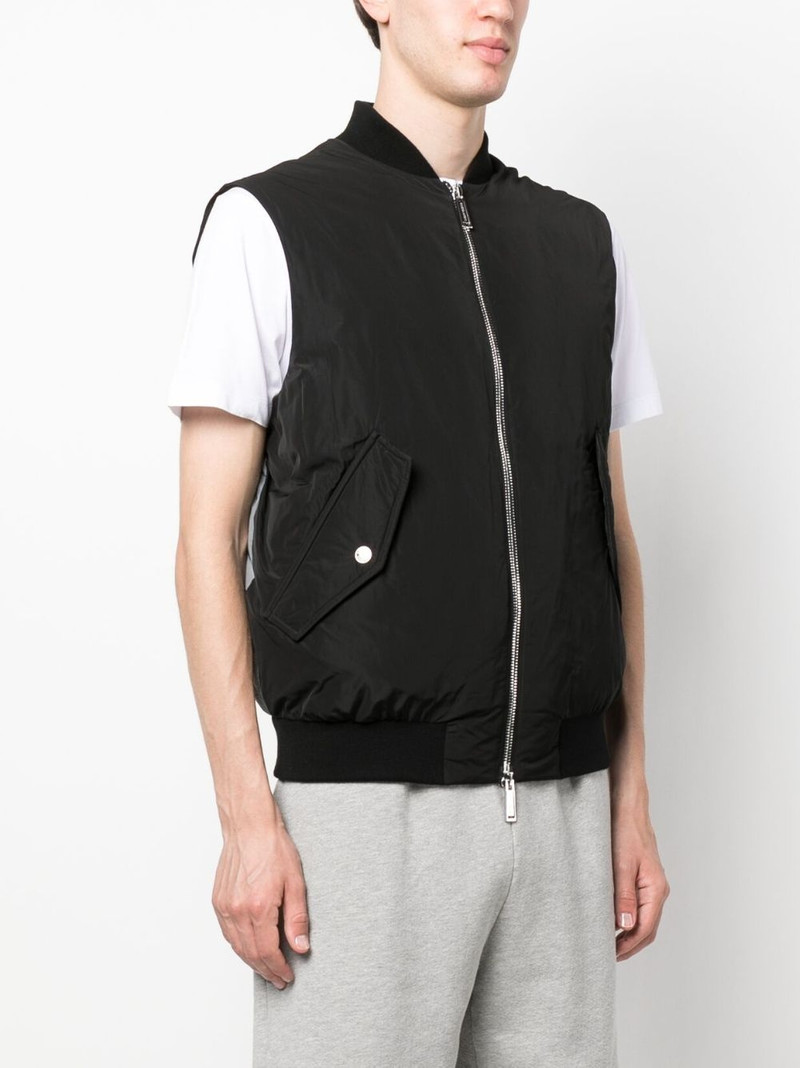logo-embroidered padded jacket 3