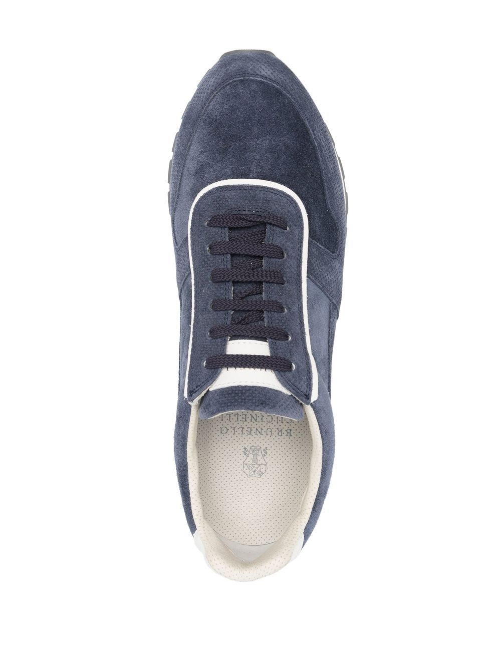 panelled low-top sneakers - 4