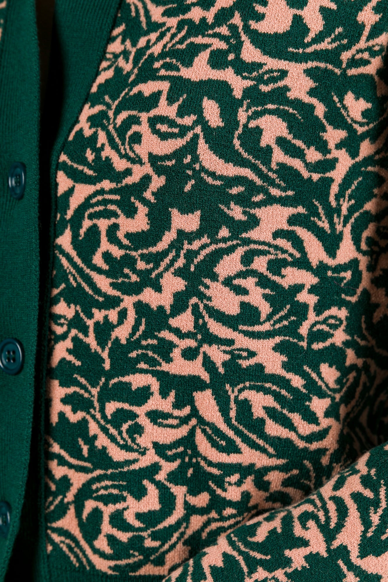 PRINTED WOOL CARDIGAN - 5