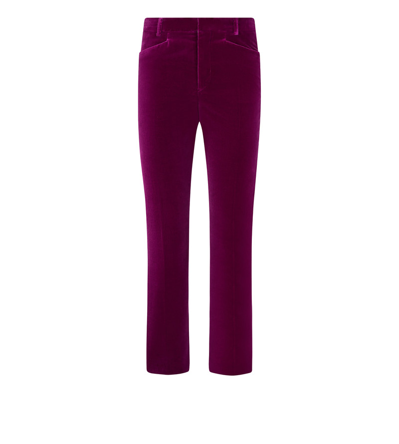 VELVET "WALLIS" TAILORED TUXEDO PANTS 1
