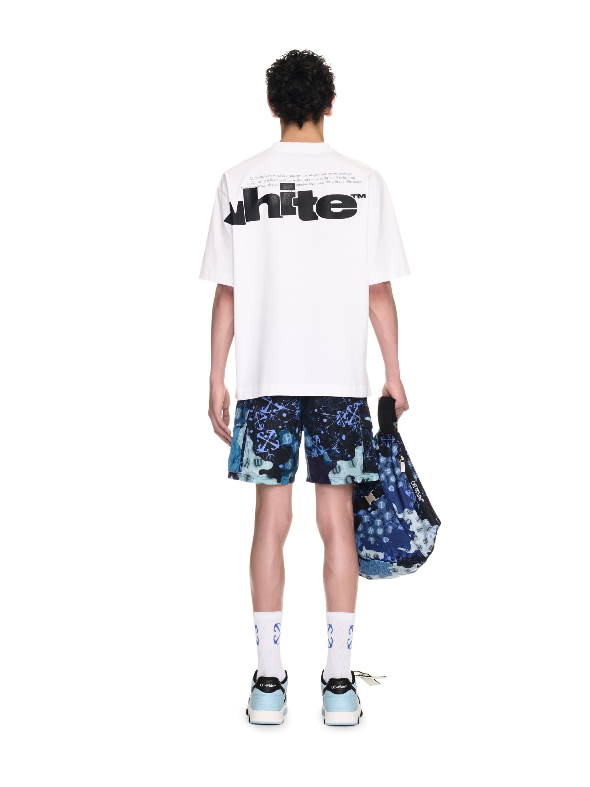 Blue Camo Cargo Swimshorts - 4