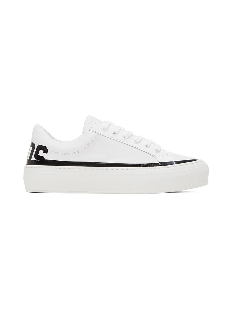 White Logo Sneakers - 1