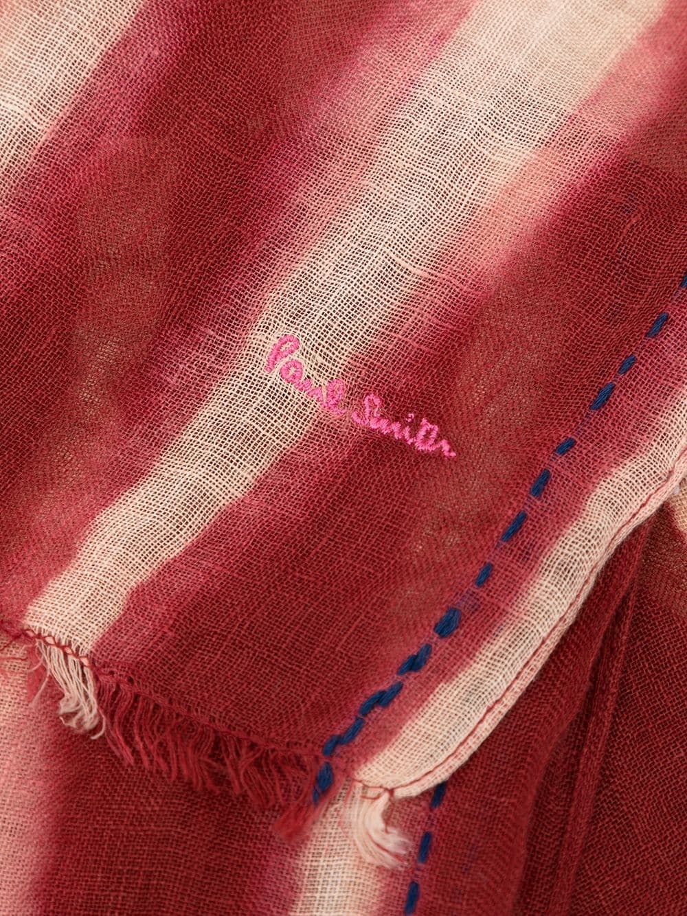 striped linen scarf - 3