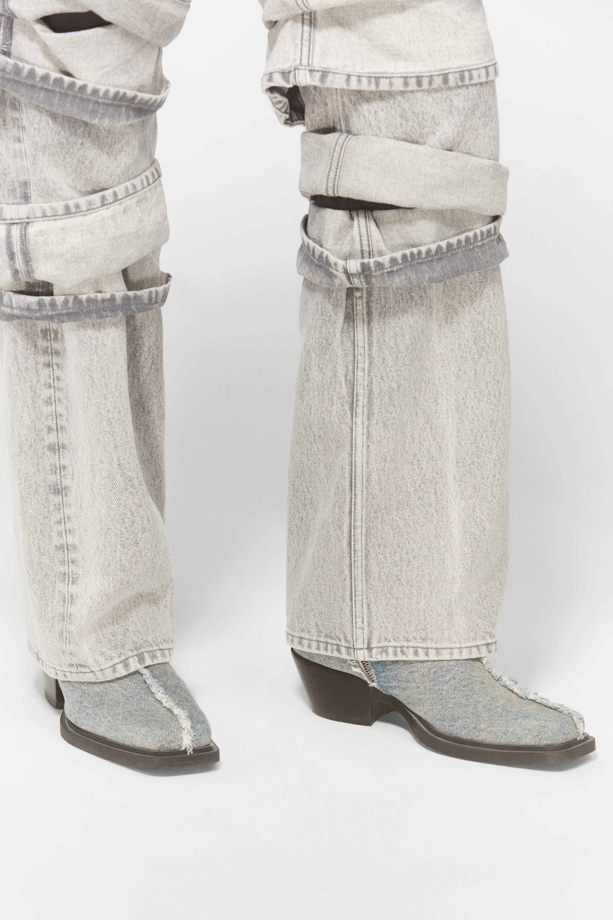 DENIM ANKLE BOOTS - 2