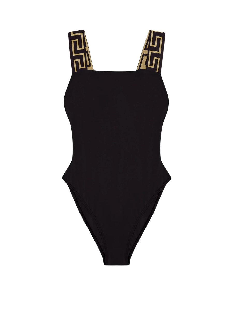 Versace Women One Piece Swimsuit With Greek Border - 1