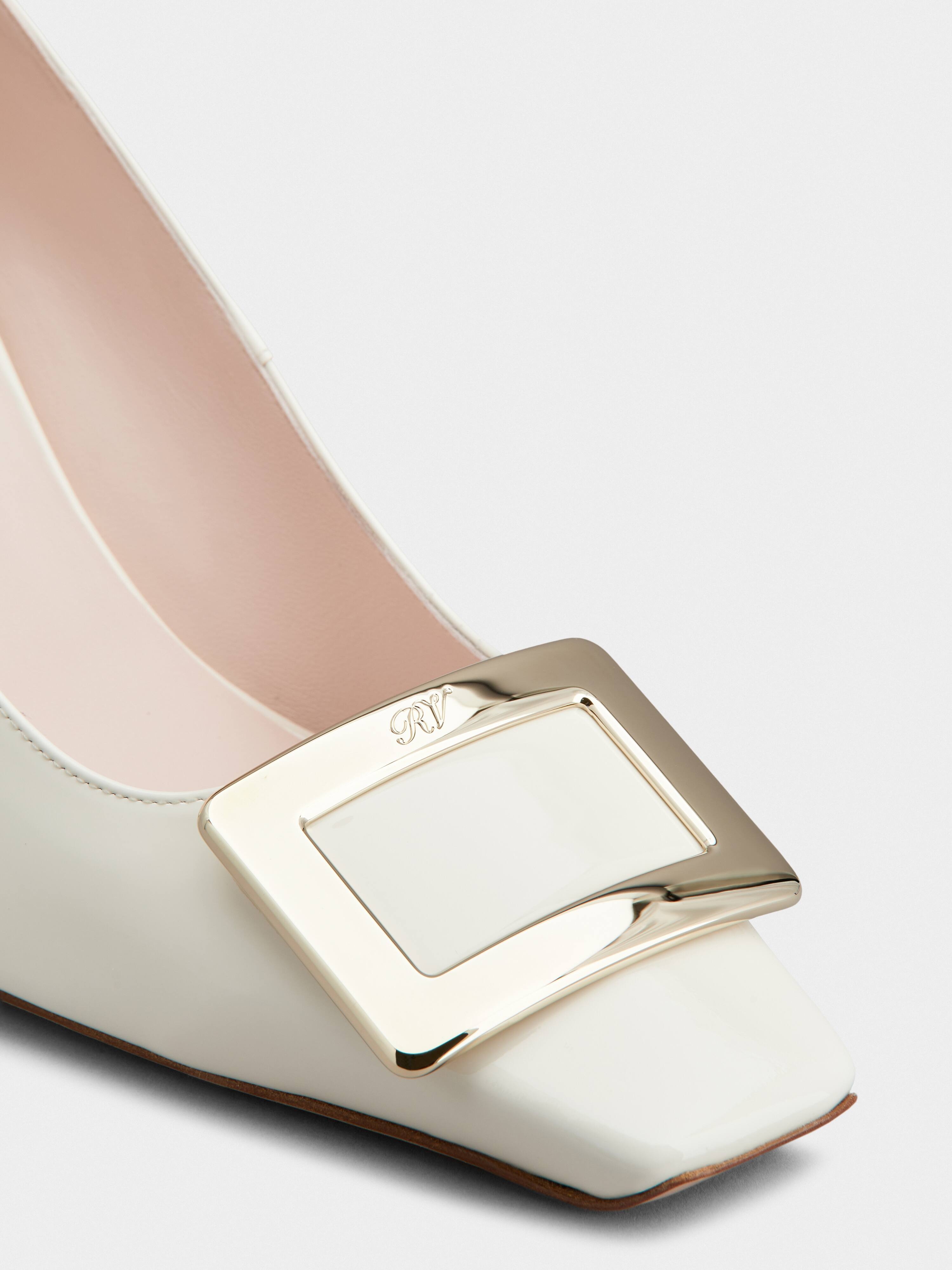 Belle Vivier Metal Buckle Pumps in Patent Leather - 3
