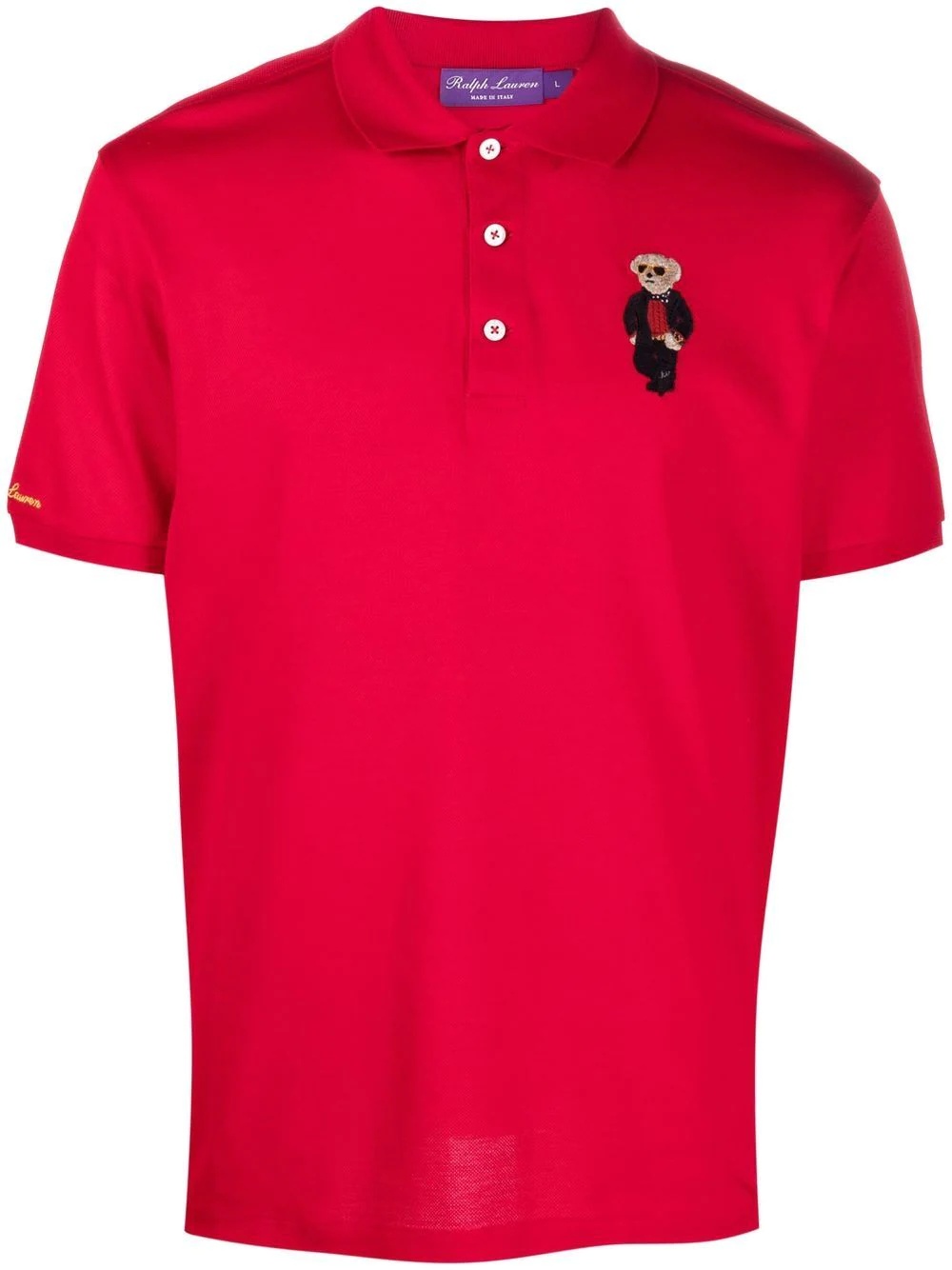 Polo Bear cotton polo shirt - 1