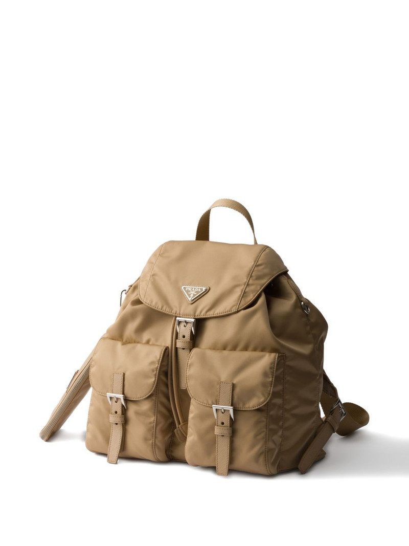Prada medium logo backpack outlook