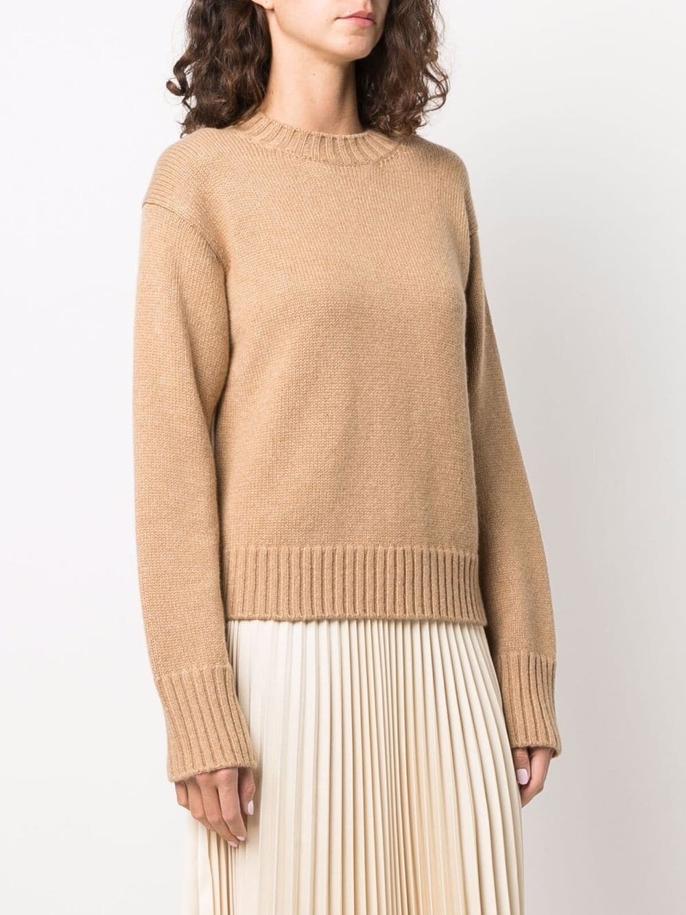 cashmere-blend knitted jumper - 3