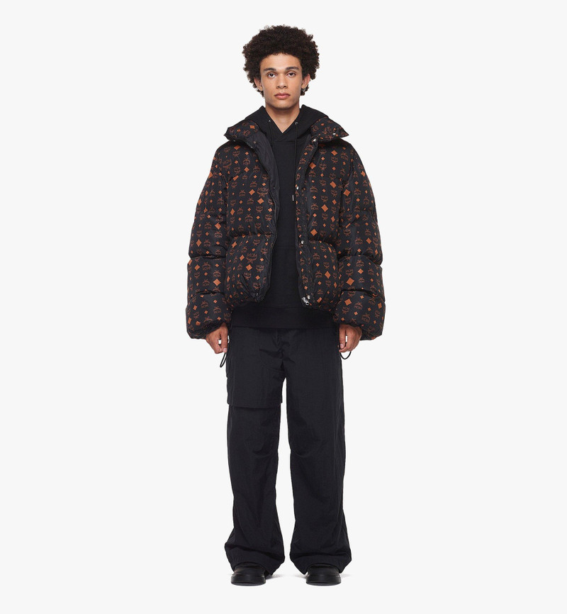 MCM Monogram Print Puffer Jacket in Regenerated Nylon outlook