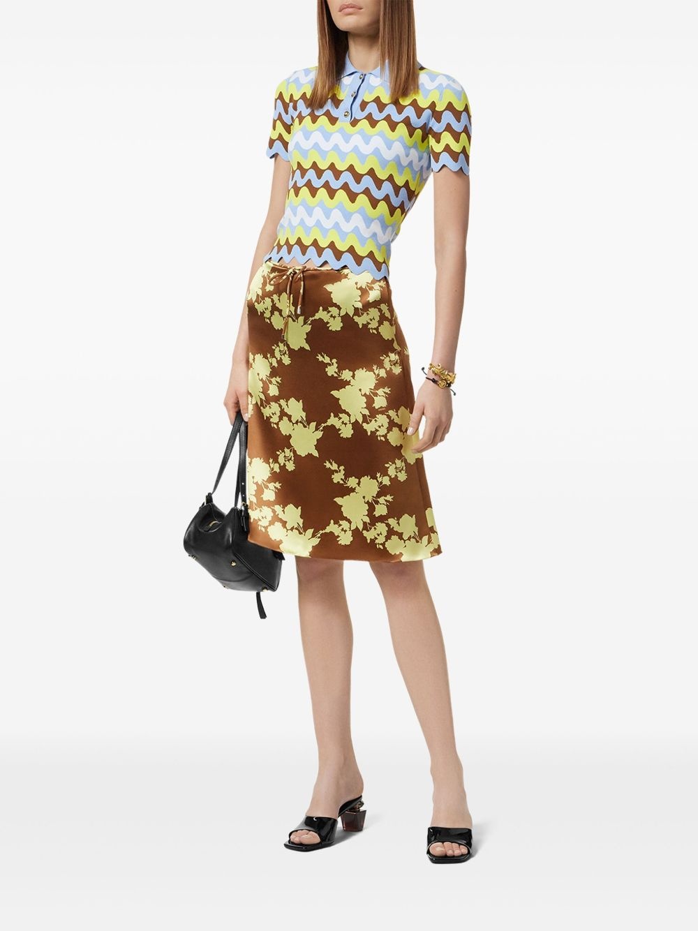 jacquard knitted polo shirt - 2